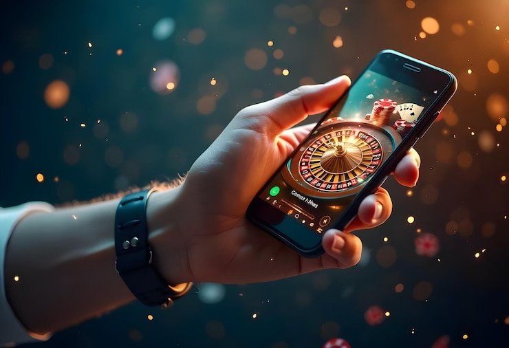 Meja dengan batas pemula meja Caribbean Stud Poker dengan batas rendah